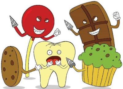 خوراکیهای مضر برای دندان