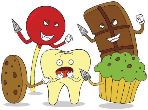 خوراکیهای مضر برای دندان
