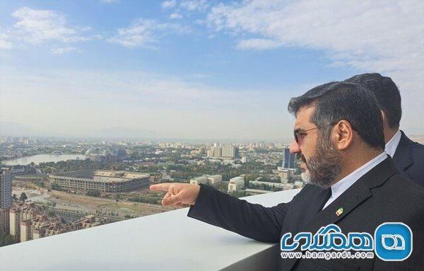 بازدید وزیر فرهنگ ایران از بنای استقلال تاجیکستان