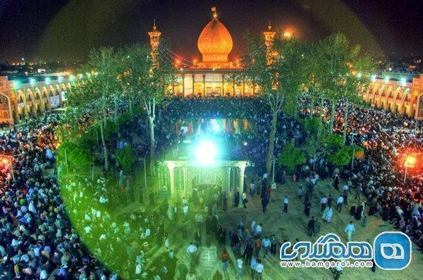 تلالو نور در دیدنی های شاهچراغ شیراز